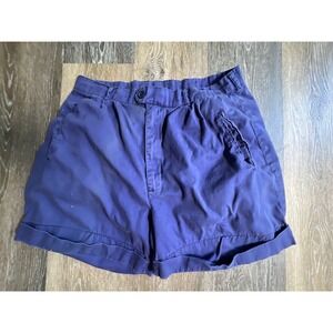DASH Shorts Mens 33 Purple Good Cotton Relaxed Fit Rolled Hem Casual Adventure